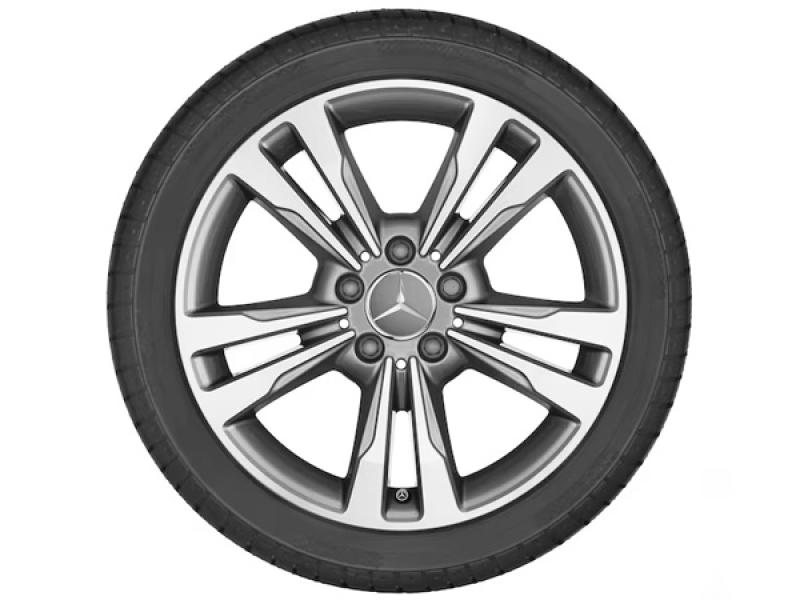 Mercedes-Benz Felge 8,5 J x 19 ET36 in Grau Himalaya, glanzgedreht