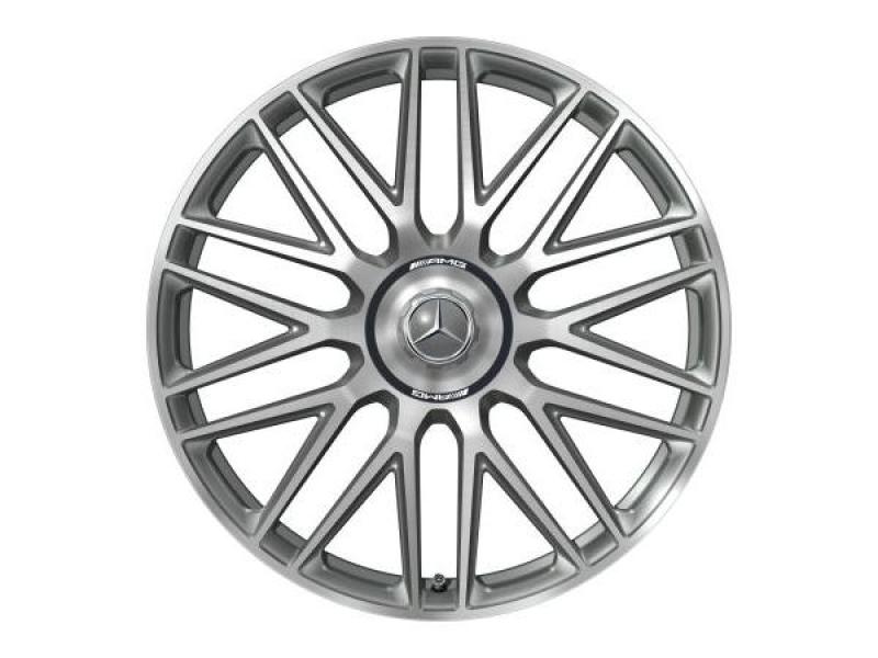 Original Mercedes AMG Schmiederad 21 Zoll titangrau 10-Speichen Design