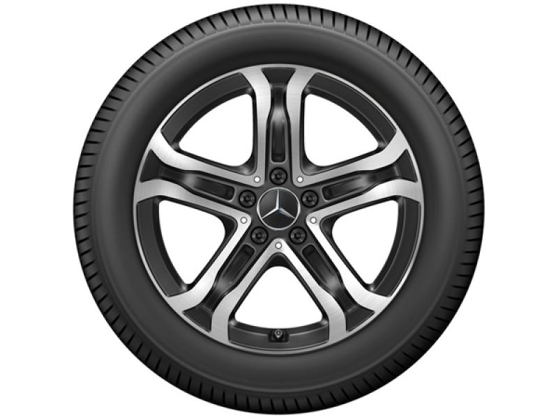 Hochwertige Mercedes-Benz Alufelge in Schwarz-Silber mit präziser Verarbeitung für maximale Fahrsicherheit. Hochwertige Mercedes-Benz Alufelge in Schwarz-Silber mit präziser Verarbeitung für maximale Fahrsicherheit.
