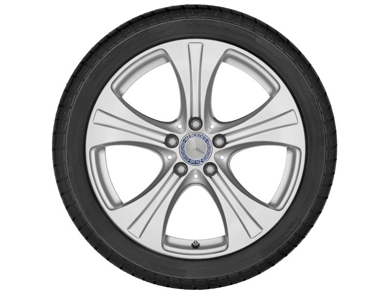 GLC Baureihe X253 Sommerkomplettrad 5-Speichen-Rad Vanadiumsilber 235/60 R18 Q440653110020