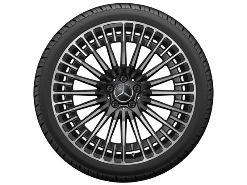 AMG 21 Zoll Felge in Schwarz, glanzgedreht