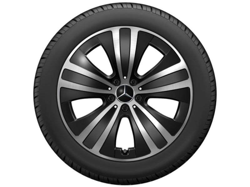 Original Mercedes-Benz EQE Felgen 19 Zoll Schwarz glanzgedreht