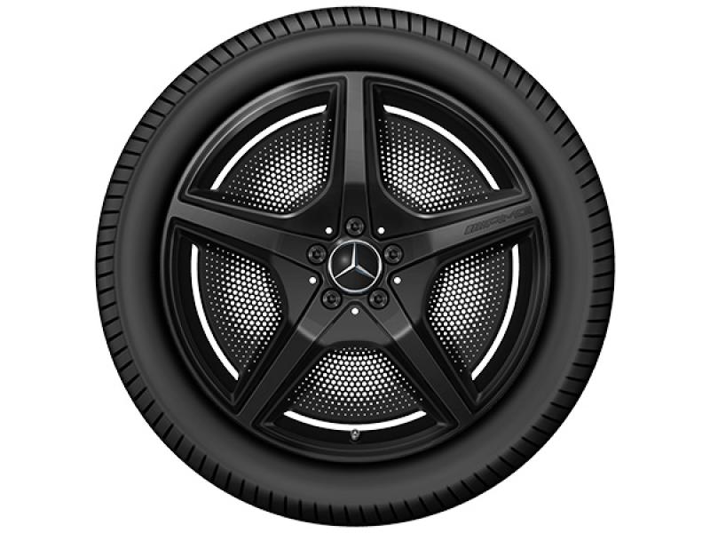 AMG 5-Speichen-Rad EQS 20 Zoll in glänzend schwarz, original Mercedes-Benz Felge