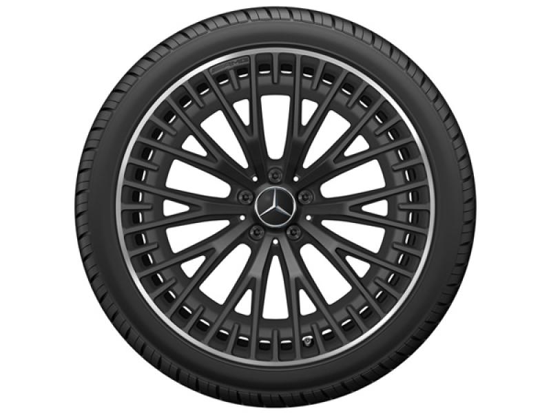 AMG Felge 21 Zoll schwarz matt glanzgedreht