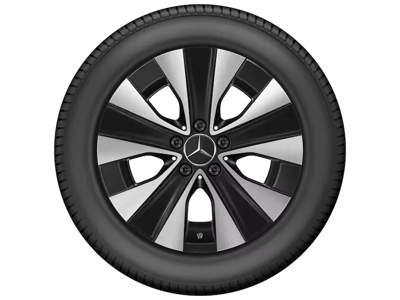 Mercedes-Benz V-Klasse 447 MOPF2 Winterrad 17 Zoll 5-Speichen schwarz Michelin Pilot Alpin 5