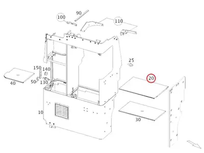 Original Einlegeboden Mercedes Marco Polo A4476164500