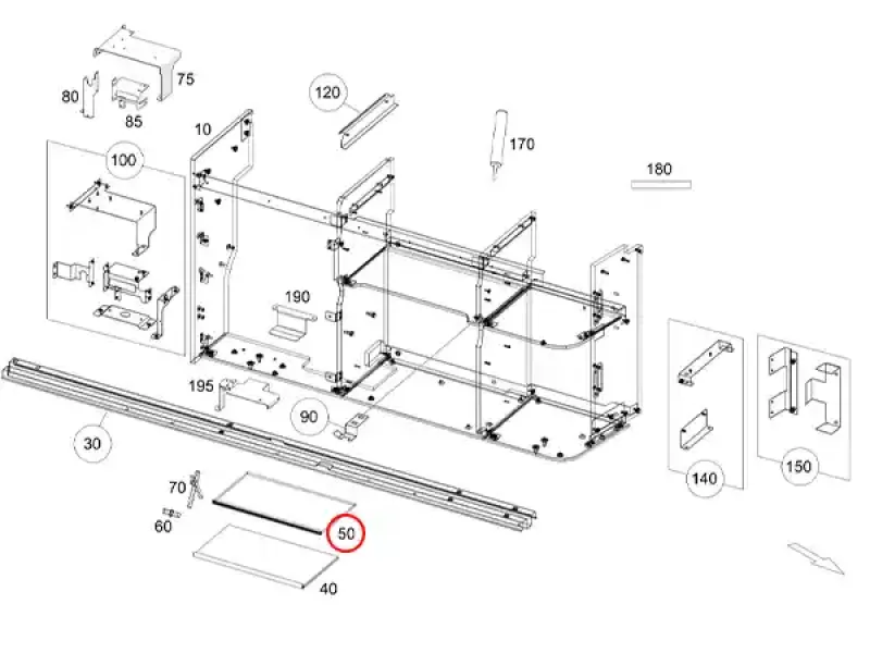 Mercedes Marco Polo Baureihe 447 Einlegeboden A4476930100