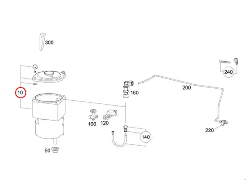 Mercedes-Benz Gasflaschenbehälter A4478451200 Marco Polo