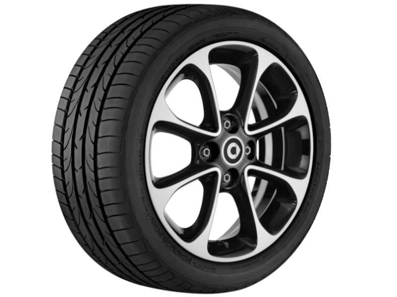 Original 8 Speichen smart Leichtmetallfelge 15 Zoll