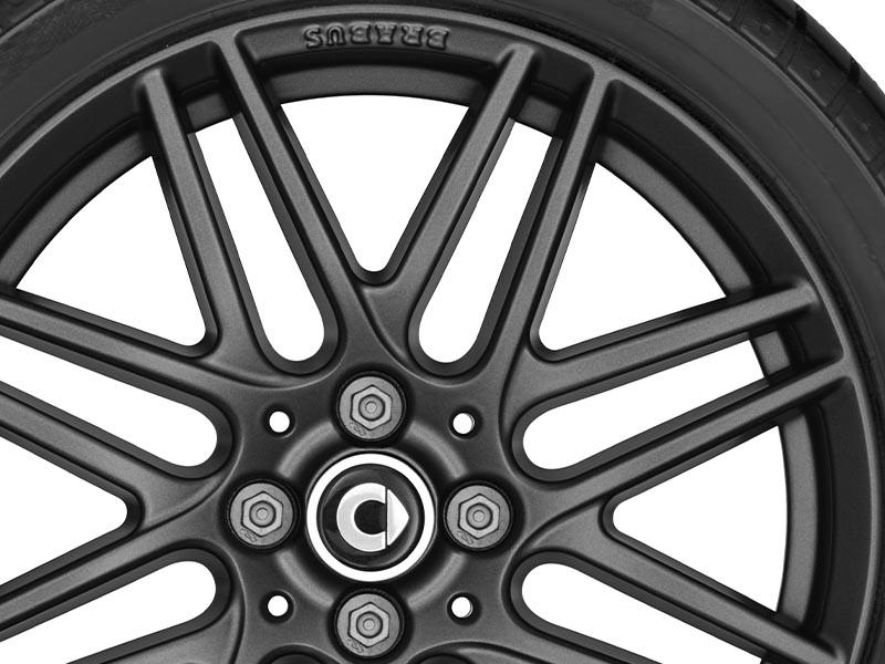 Smart-BRABUS Monoblock IX 17 Zoll Felgen – Grau Matt