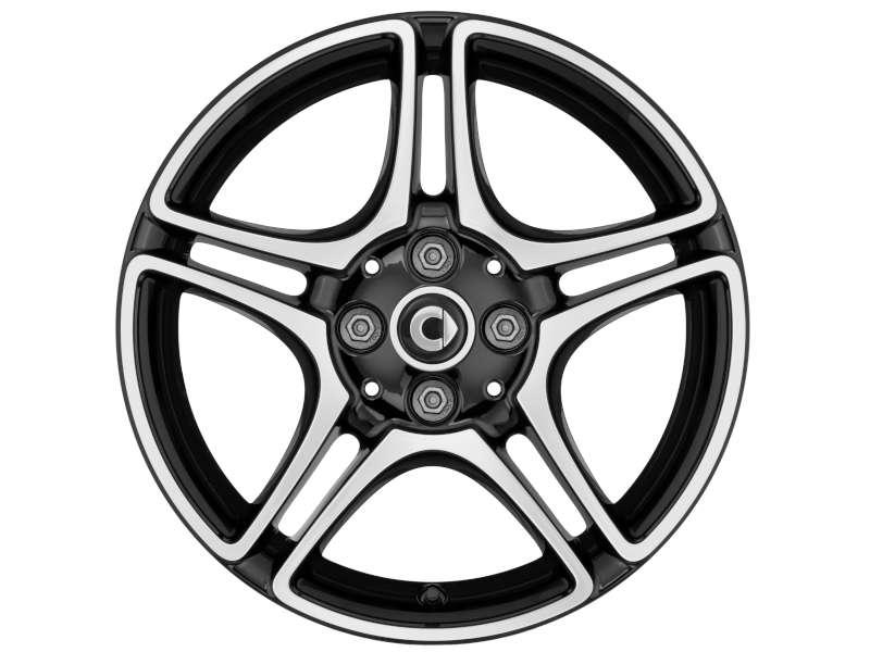 5-Doppelspeichen-Felge für smart A453/C453/W453 – Schwarz