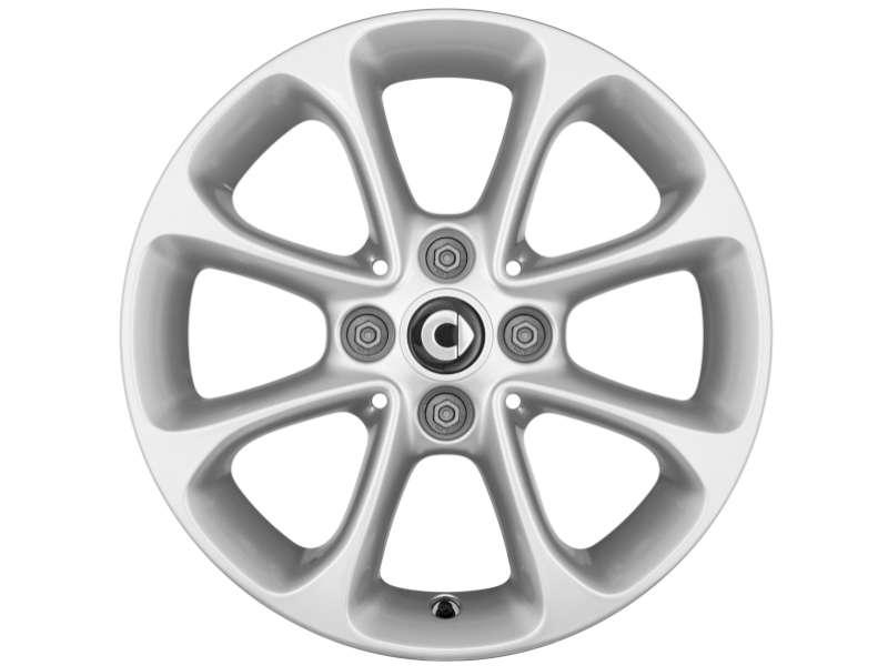 Hochwertige smart Felge – Vanadiumsilber 15 Zoll