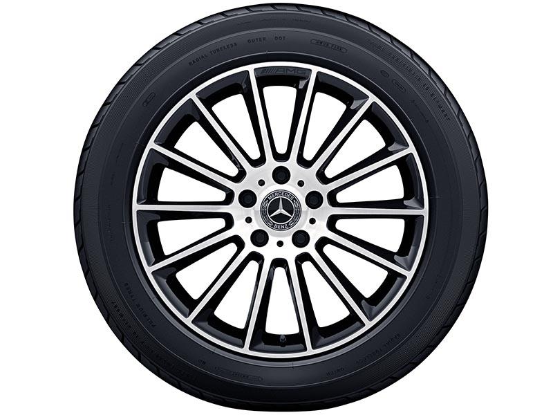 AMG Vielspeichen-Leichtmetallrad 20 Zoll in Schwarz für Mercedes-Benz G-Klasse BR463, passend für Reifengröße 275/50R20, Vorder- und Hinterachse, Artikelnummer A46340117007X23 AMG Vielspeichen-Leichtmetallrad 20 Zoll in Schwarz für Mercedes-Benz G-Klasse BR463, passend für Reifengröße 275/50R20, Vorder- und Hinterachse, Artikelnummer A46340117007X23