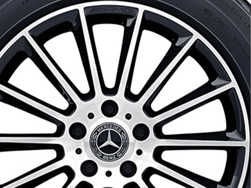 AMG Vielspeichen-Leichtmetallrad 20 Zoll in Schwarz für Mercedes-Benz G-Klasse BR463, passend für Reifengröße 275/50R20, Vorder- und Hinterachse, Artikelnummer A46340117007X23
