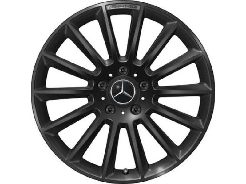 Original AMG Vielspeichen-Leichtmetallrad 20 Zoll in Schwarz, glanzgedreht, passend für Mercedes G-Klasse W463 ab 06/2018 – Artikelnummer A46340117007X43