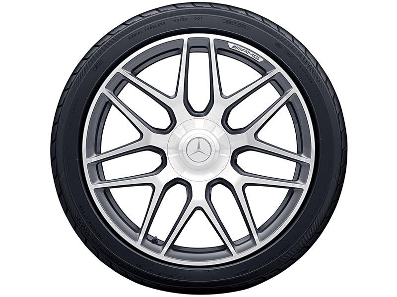 AMG Schmiederad im Kreuzspeichen-Design, 22 Zoll, titangrau – passend für Mercedes-Benz G-Klasse BR463, Vorder- und Hinterachse, hochwertige Originalfelge ohne Zubehör AMG Schmiederad im Kreuzspeichen-Design, 22 Zoll, titangrau – passend für Mercedes-Benz G-Klasse BR463, Vorder- und Hinterachse, hochwertige Originalfelge ohne Zubehör