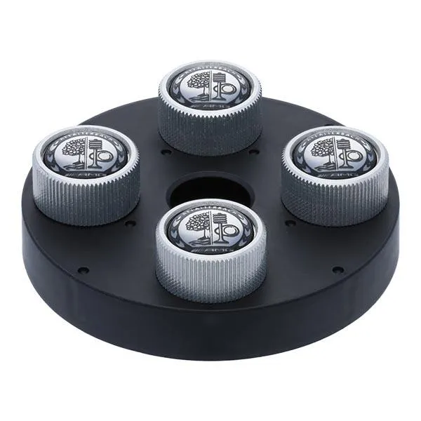 AMG Ventilzierkappen mit AMG Wappen Ausführung satin-silber B66472005
