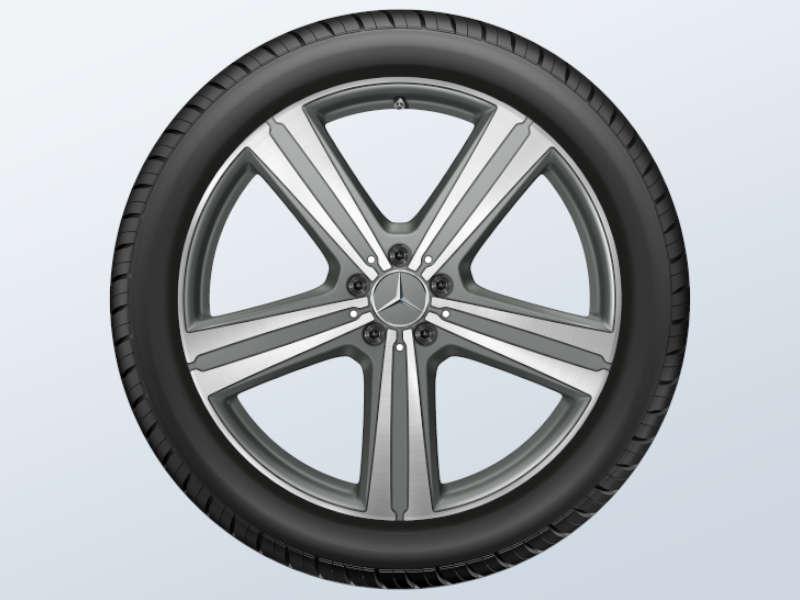 GLE Baureihe 167 Sommerkomplettrad 5-Speichen-Rad Grau Himalaya Matt 315/40 R21 Q440651510080 (HA)