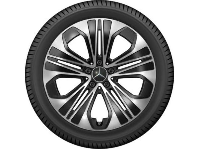 5-Speichen-Rad Schwarz Glanzgedreht 275/40 R19 105H XL Continental WinterContact TS 860 S MO