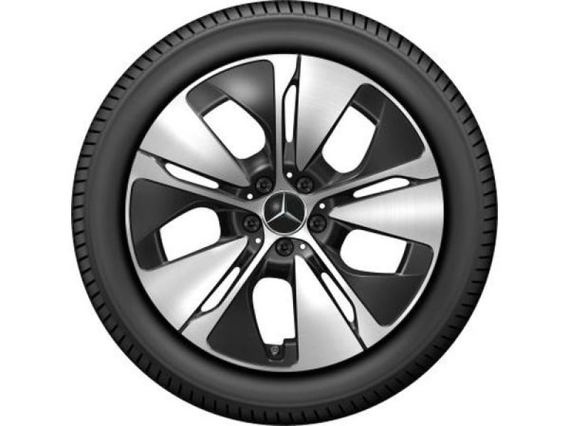5-Speichen-Rad Schwarz Glanzgedreht 245/45 R19 102H XL Continental WinterContact TS 860 S MO