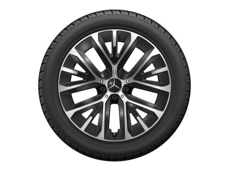 5-Y-Speichen-Rad Schwarz Glanzgedreht 255/45 R19 104V XL Pirelli W SottoZero 3 MO