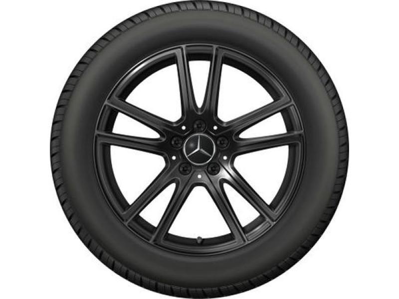 5-Doppelspeichen-Rad Schwarz 225/55 R18 102H XL Bridgestone Blizzak LM005 MO