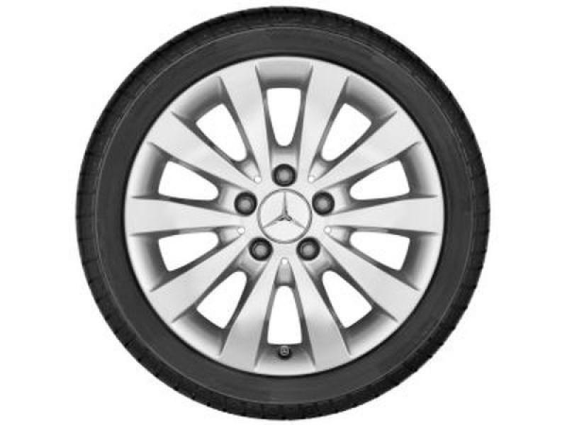 10-Speichen-Rad Vanadiumsilber 205/65 R16 107/105(103)T C Continental VanContact Winter