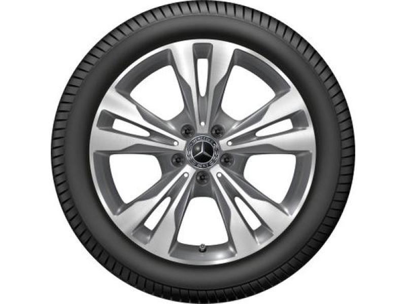 5-Doppelspeichen-Rad Tremolit-metallic Glanzgedreht 245/45 R18 100V XL Michelin Pilot Alpin PA4 MO