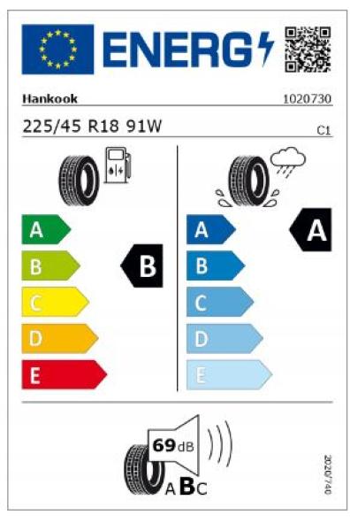 B-Klasse Baureihe 247 Sommerkomplettrad 5-Doppelspeichen-Rad Felgenhorn Schwarz 225/45 R18 Q440243110040