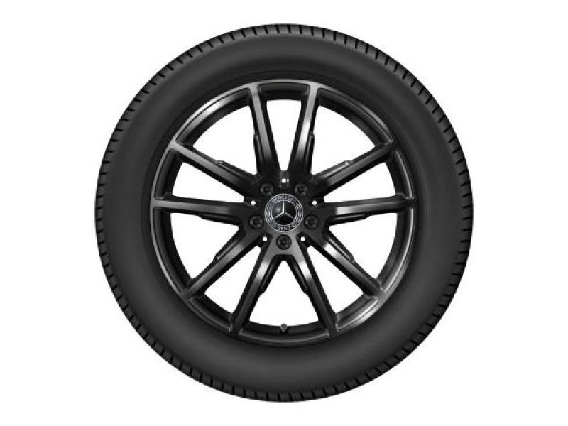 5-Doppelspeichen-Rad Schwarz 235/55 R19 105H XL Bridgestone Blizzak LM005 MO