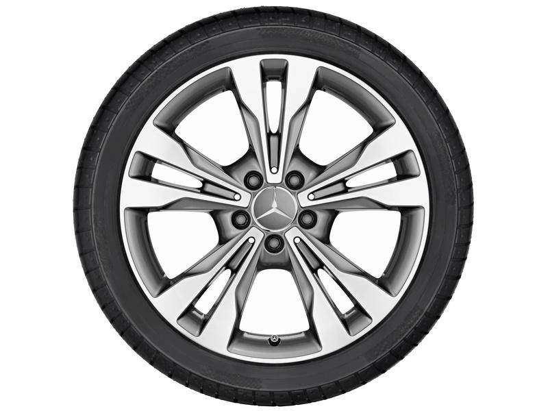 V-Klasse Winterkompletträder (4 Stück) 5-Doppelspeichen Glanzgedreht 245/45 R18 100V Michelin XL Pilot Alpin PA4 MO Q44019151006A