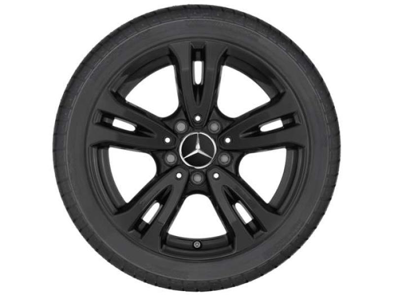 B-Klasse Baureihe 246 Sommerkomplettrad 5-Doppelspeichen-Rad Schwarz 205/55 R16 Q44024111146A