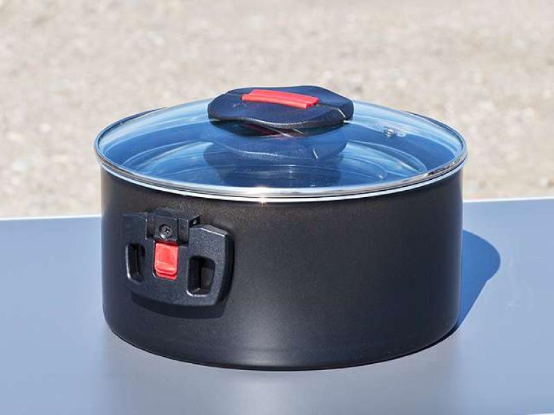 Aluminiumtopf mit Antihaftbeschichtung aus dem Brandrup Click & Cook Set