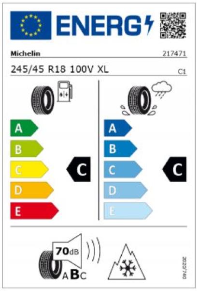 V-Klasse Winterkompletträder (4 Stück) 5-Doppelspeichen Glanzgedreht 245/45 R18 100V Michelin XL Pilot Alpin PA4 MO Q44019151006A