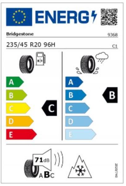 GLB-Klasse Winterrad 6-Speichen Schwarz Matt Glanzgedreht 235/45 R20 96H Bridgestone Blizzak LM001 MO