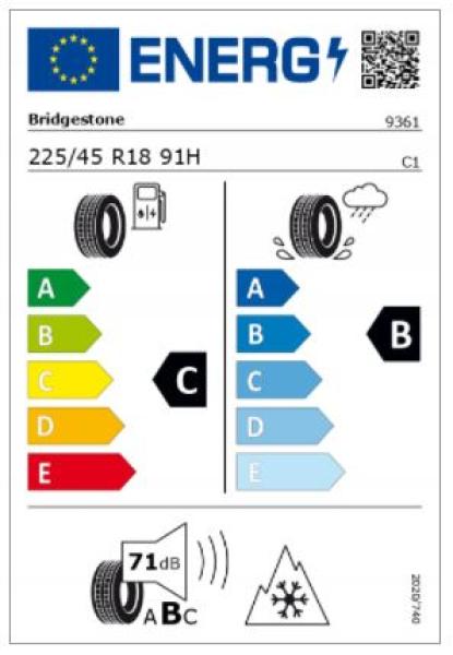 A/B/CLA-Klasse Winterrad AMG 5-Doppelspeichen Schwarz Glanzgedreht 225/45 R18 91H Bridgestone Blizzak LM001 MO Q440141910960/0970