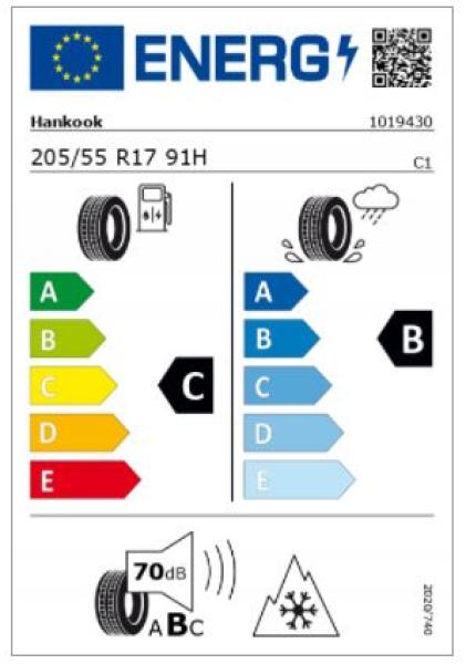 A/B/CLA-Klasse Winterrad 5-Speichen Vanadiumsilber 205/55 R17 91H Hankook evo 2 MO Q44014311002A