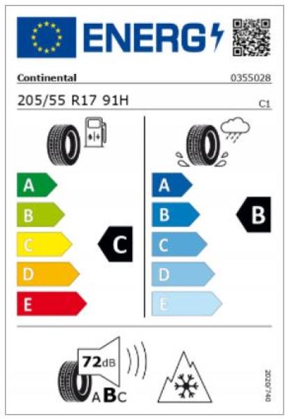 A/B/CLA-Klasse Winterrad 5-Speichen Silber 205/55 R17 91H Continental WinterContact TS 850 P MO Q440141110000
